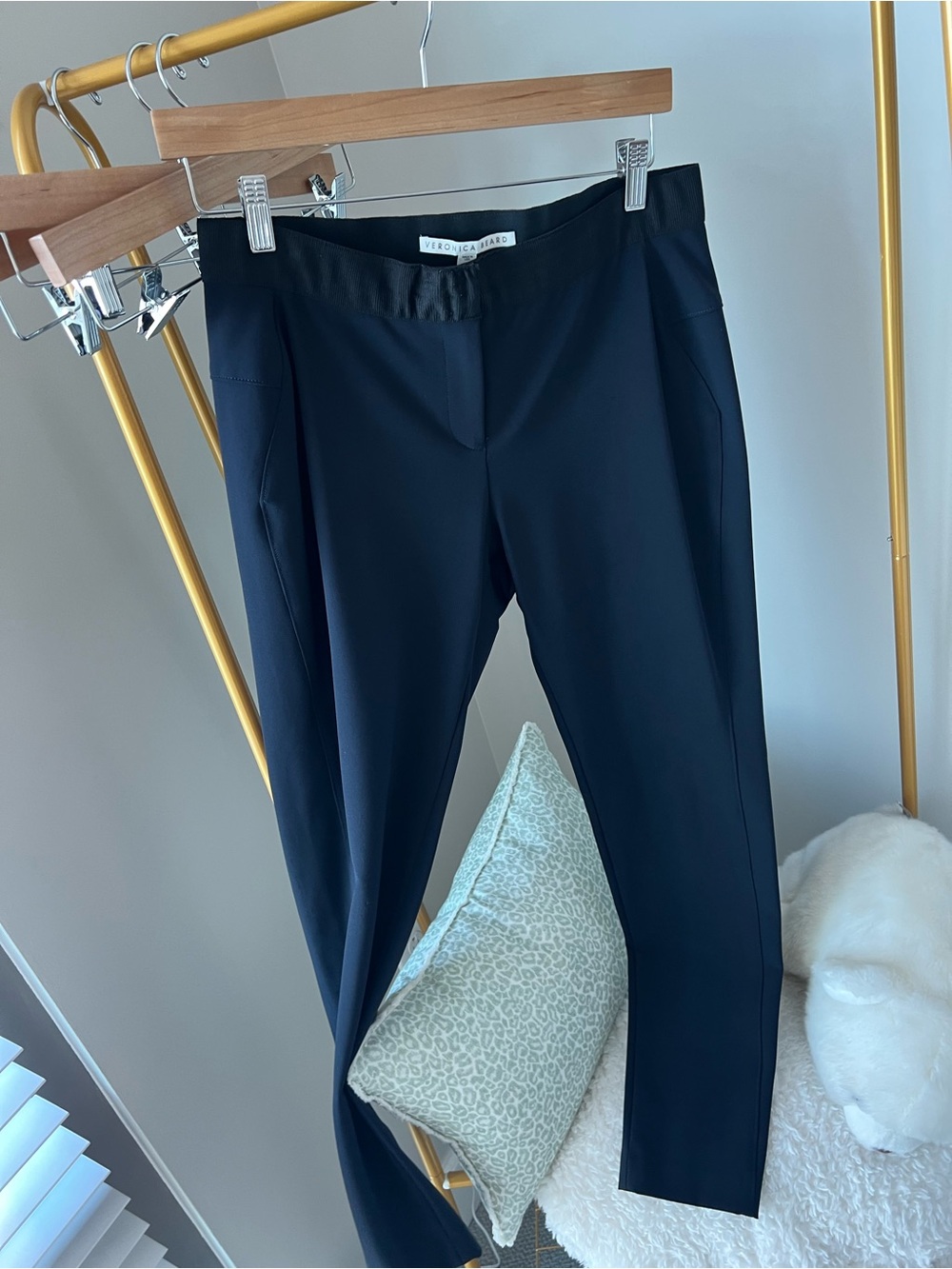 Veronica Beard NAVY Scuba Pants (Size 12)